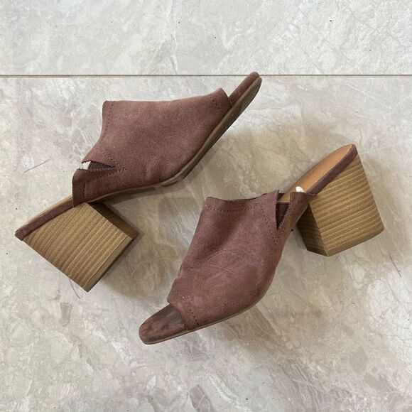 Universal Thread Women's Brown Black Heel Sandals Size 8 - Picture 2 of 3